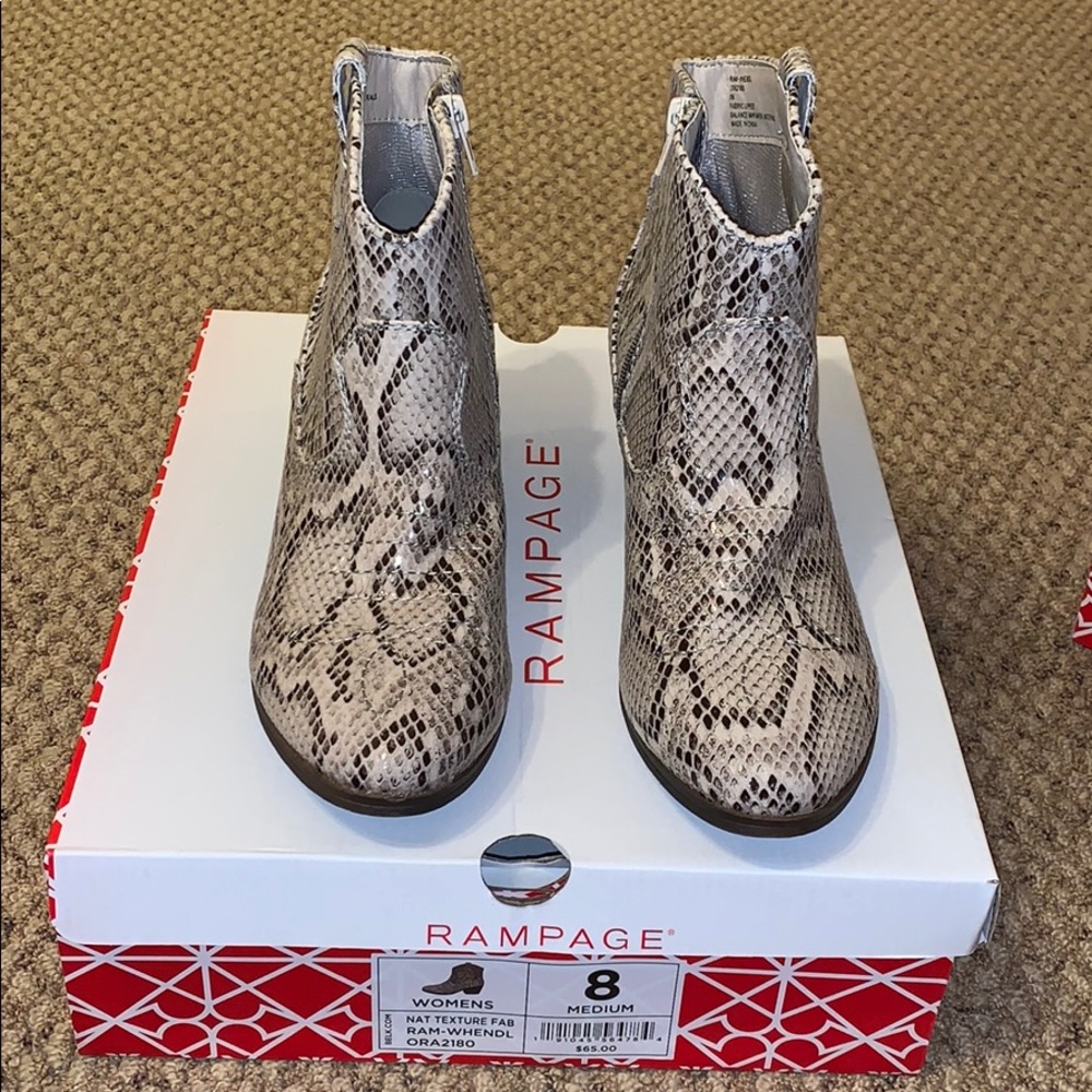 Snakeskin Rampage Booties